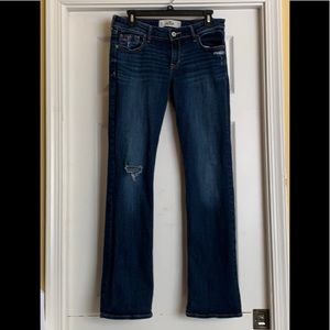 Hollister bootcut distressed jeans SZ 9R